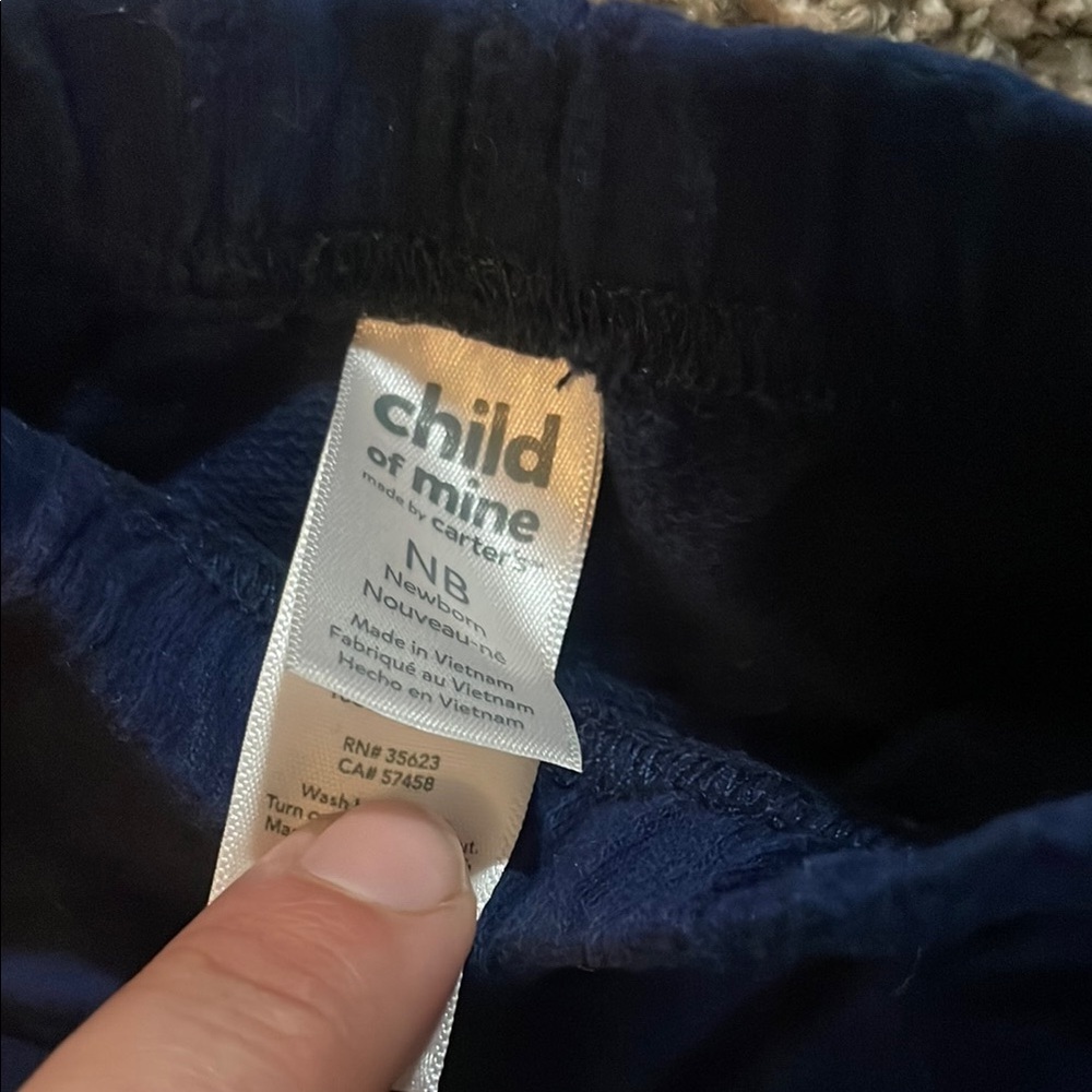 Child of Mine Maroon and Navy Kids Matching Set - Picture 4 of 6